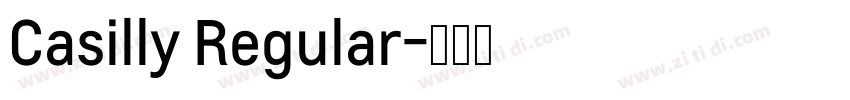 Casilly Regular字体转换